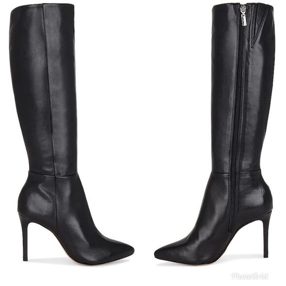 Revolve Schutz Mikki Up Stiletto Boot in Black - Picture 2 of 10
